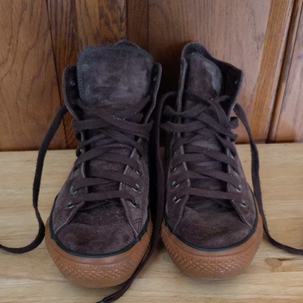 Convers Suede Leather High-Top Sneakers - Unisex